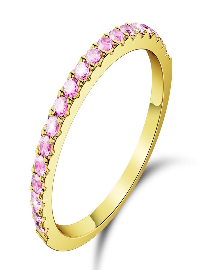 Hexasider 14K Gold Plated Ring Stack for Oura Ring Gen 4/4 Ceramic/Gen 3, Cubic Zirconia Simulated Diamond Oura Stackable Rings for Women - Image 1